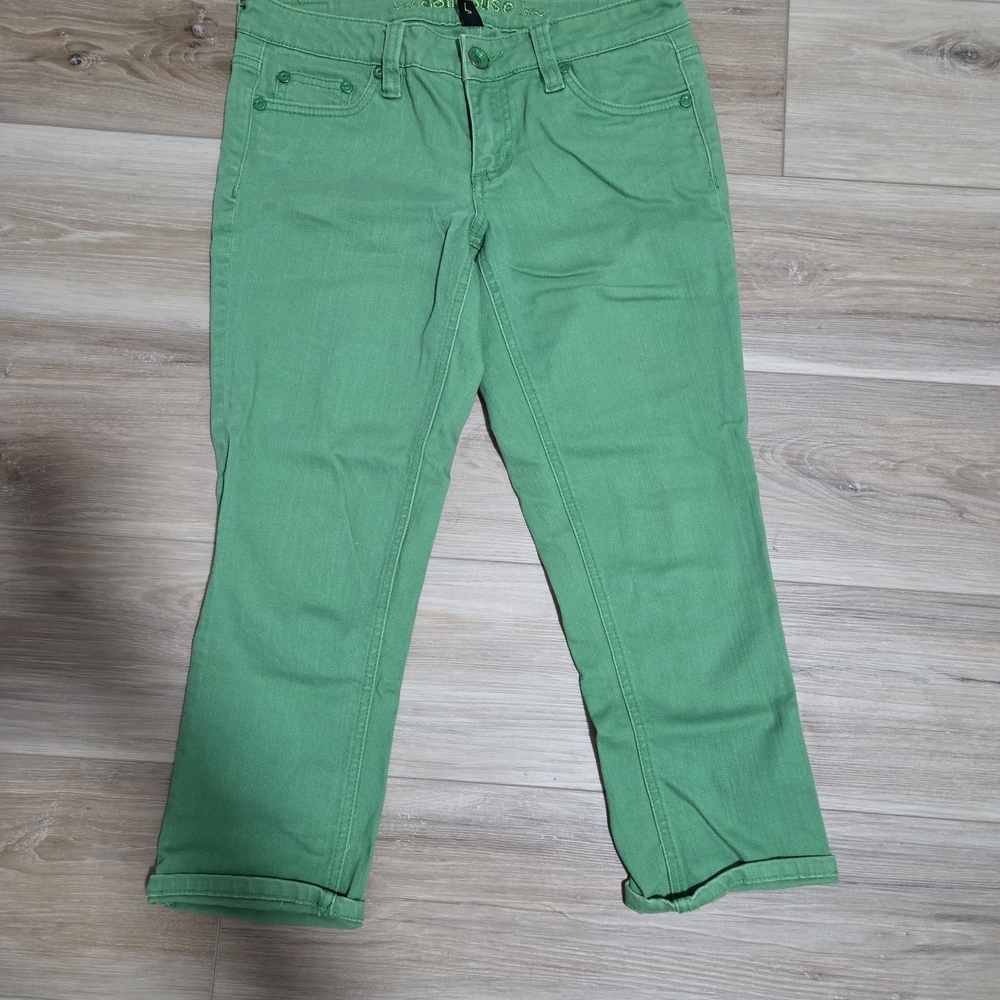 Dollhouse Vibrant Green Ankle Jeans